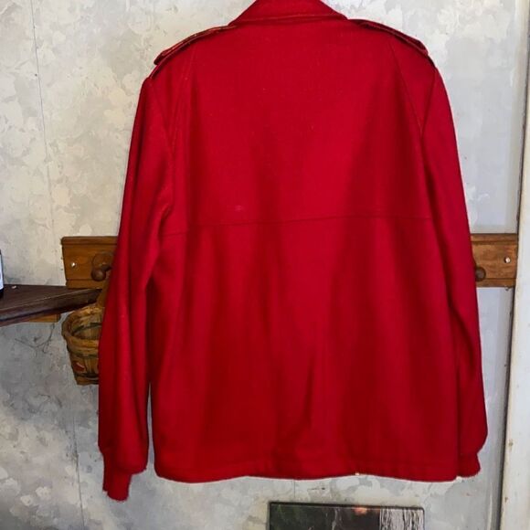 Vintage GLENEAGLES Red Woolblend Jacket 40R - Picture 4 of 9